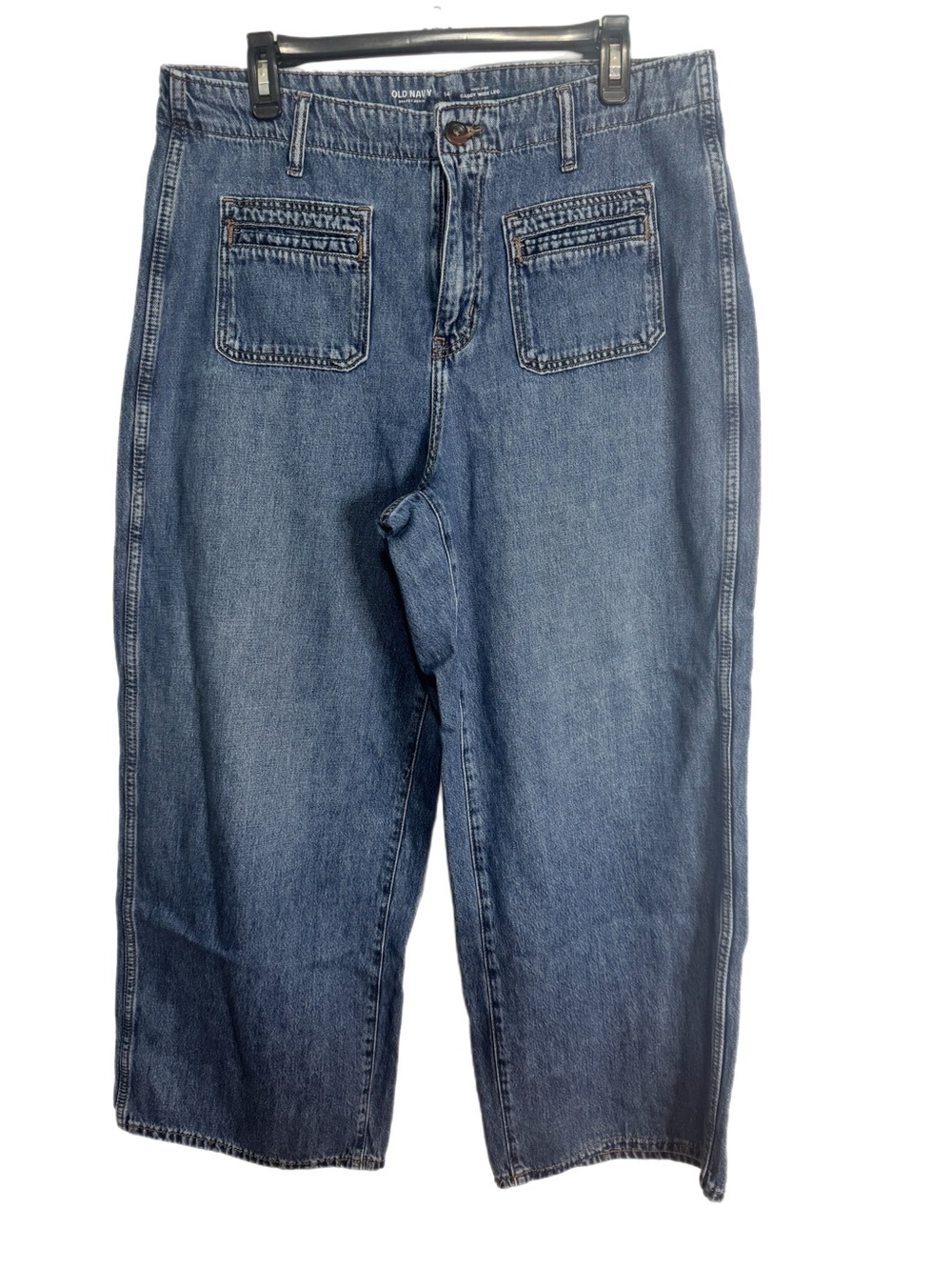 Old Navy Women's Blue Flare Wide-Leg Denim Jeans